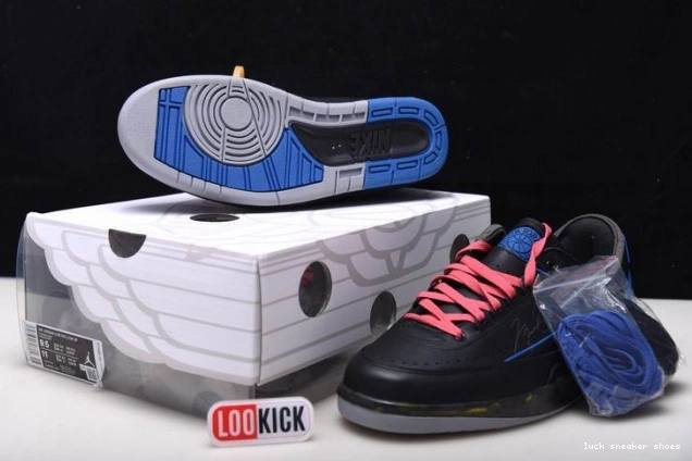 Reps LUCY 2 Low Retro Jordan Off-White Black Blue SP DJ4375-004 0805
